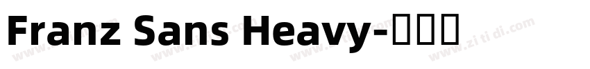 Franz Sans Heavy字体转换